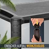 RICOO Stojak na monitor komputerowy z szufladą, nakładka na biurko, WM2-L