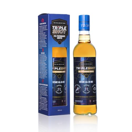 Image of Tripleshot Fuel Performance Additive for Petrol Cars (E20 /E50) 375ml, Triple Action Formula - Fuel Efficiency, Octane Boost and Injector and Fuel System Cleaning and Ethanol Protection | Triple Action Formula, Ethanol Fuel Protection and rated for E50 Blends.