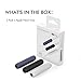 AhaStyle 3 Pack Silicone Grips Holders for Apple Pencil (USB-C) & Apple Pencil (1st / 2nd Generation) Ergonomic Protective Skin Sleeve Compatible with iPad Pen (White,Midnight Blue,Black)