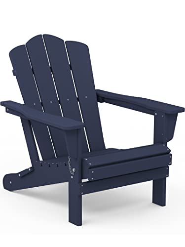 KINGYES Silla Adirondack plegable, silla Adirondack HDPE...