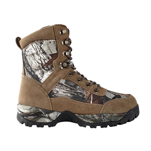 Men's Waterproof Military Tactical Work Boots with Steel Shank, 8" Insulated Anti-slip Hunting Boots2