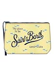 20 x 14,5 x 7 cm Saint Barth Mc2 Donna Pochette ALIN001 Gomma Giallo Taglia Unica