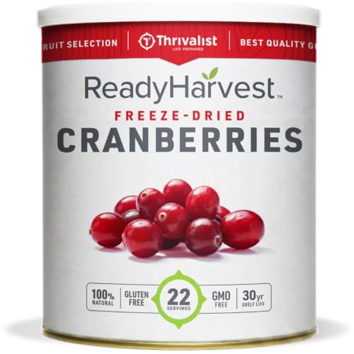 Ready Harvest Freeze-Dried Cranberries, Dried Fruit, #10 Can