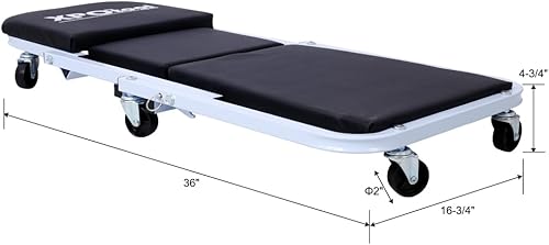 Miniatura 8 de Beaunicorn Enredadera mecánica para debajo del automóvil, perfil de 36 pulgadas, asiento de enredadera Z con capacidad de 300 libras, rodillo