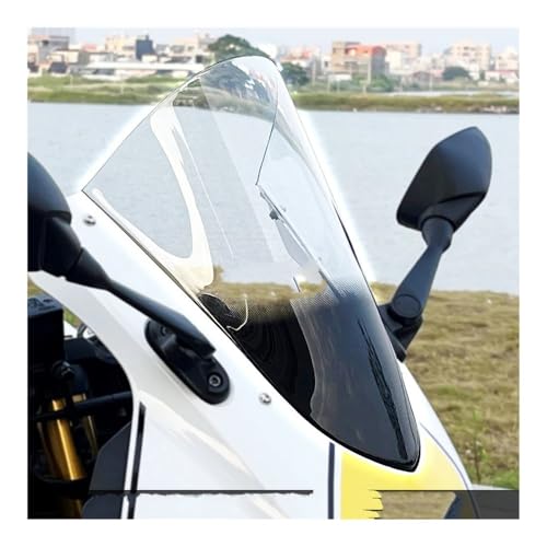 �I�[�g�o�C�p�E�B���h�V�[���h �t�����g�X�N���[�� R3 ���[�X YZF-R3 R25 V2 YZF 2019-2025 2021 2022 �X�|�[�c�c�[�����O�t�����g�K���X�_�u���o�u���f�B�t���N�^�[�V���[�Y(Smoke black)