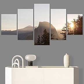 SIGNWIN 5 Panel Canvas Wall Art Setting in...