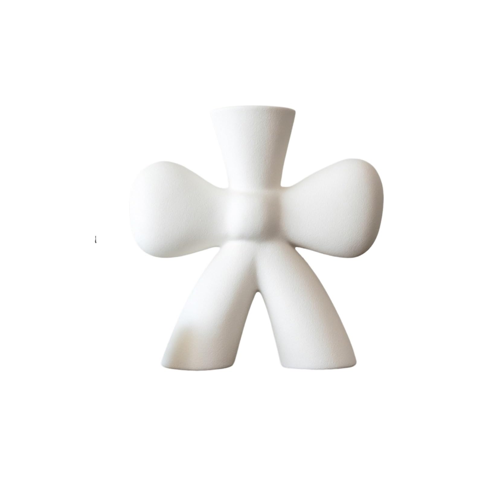 Flower Holder Irregular Shape Ceramic Flower Vase For Living Room Table For Centerpiece