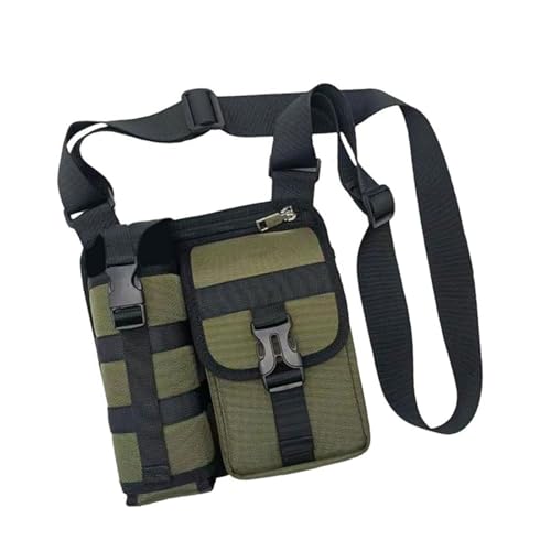 Bolso Bandolera con múltiples Bolsillos, práctico Bolso de Hombro de Tela Oxford, Paquete de Pecho para Viajes Diarios y Actividades Aire Libre, Bandolera Aire Libre