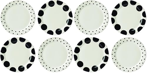 Image of kate spade new york Dot Assorted Dinner Plates, 7.95, White (Pack of 2)