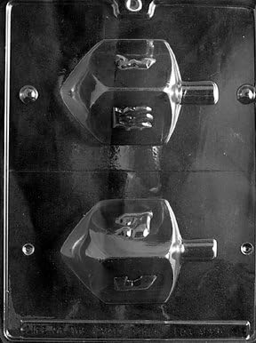 Cybrtrayd Dreidle - Molde de caramelo de chocolate con instrucciones exclusivas de Cybrtrayd para moldeo de chocolate con derechos de autor (idioma