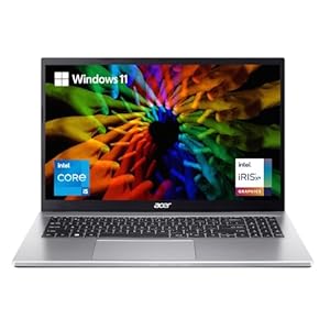Acer Aspire 3 Intel Core i5 12th Generation Laptop (Windows 11 Home/16GB/512 GB SSD/MS Office) A315-59 with 39.6 cm (15.6″) Full HD Display, 1.7 Kg, Silver
