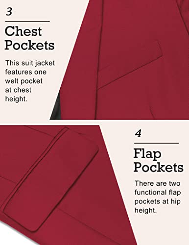 Image of COOFANDY Mens Sport Coat Casual Blazer One Button Business Suit Jacket