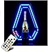 PEYDEN LED Lighted Liquor Display Shelf - Multicolor Champagne Bottle Presenter Wine Rack Shimmering Bottle Sparklers