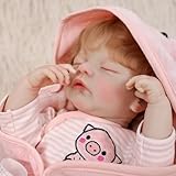 Cloveray Lifelike Reborn Baby Doll - 22-Inch Realistic Newborn with Magnetic Pacifier