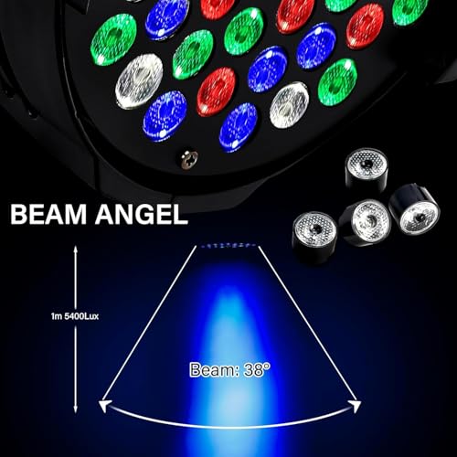Projecteur scène LED par 64 avec télécommande, le cadeau idéal pour Noël - 4