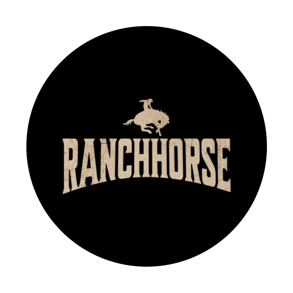 Ranchhorse - Rodeo PopSockets Swappable PopGrip, Black - Image 3