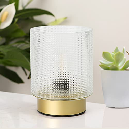 Kaowod Battery Operated Table Lamp With Timer For Home Decor, Vintage Glass Cordless Led Table Top Lamps For Living Room Bedroom Bedside Entryway, Wireless Accent Night Light For Desk #TOP6