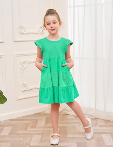image for Bumeex Older Girls Dress Kids Summer Spring St. Patrick’s Day Outfit