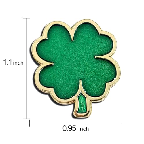 UNYNY 2 Pcs Clover Golf Ball Markers with Golf Ball Marker Hat Clip (Four Leaf Clover)