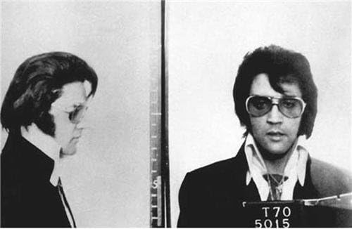 ConversationPrints ELVIS PRESLEY MUG SHOT BRILLANTE POSTER FOTO FOTO Mugshot King Rock and Roll
