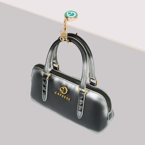 Image of Caprese Mnemonic Detachable Purse Hook for Table /Desk - Portable Bag Hanger & Holder Accessory, Luxury Zinc Alloy | Holds up to 7 kg (Teal)