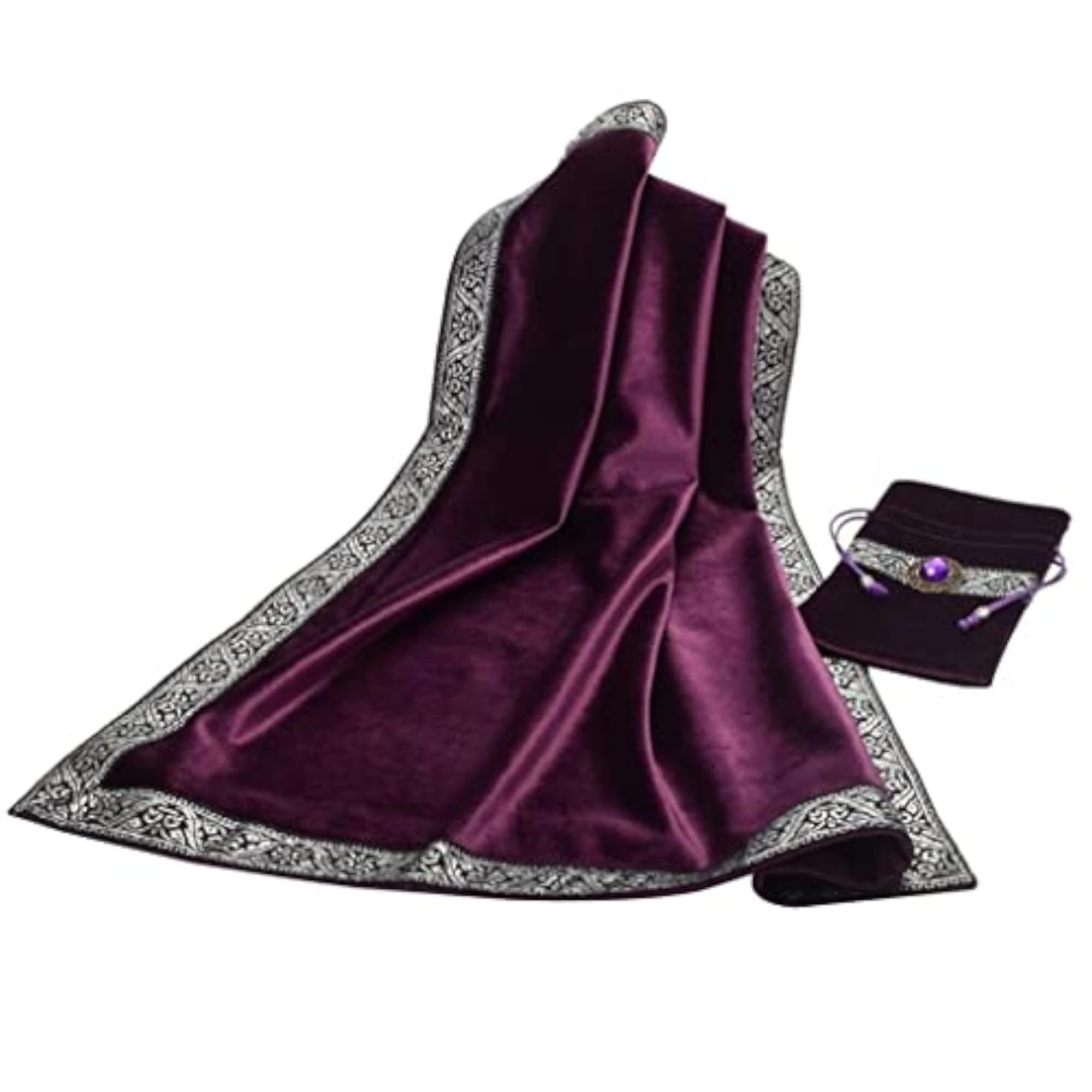 Classic Tarot Card Bag Table Cloth Tablecloth Divination Velvet Pouch Purple