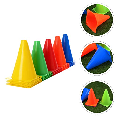BESPORTBLE 25Pcs 15Cm Cones de Marcador Cones de Treinamento de Futebol Esportes Futebol Marcador de