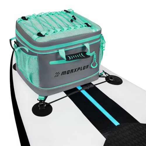 MORXPLOR Waterproof PVC Material Paddleboard Cooler Deck Bag 40 cans Sup Deck Cooler Bag Cooler Bag for Paddleboard Lunch Box Cooler Insulated Bag Camping Cooler Bag Kayak Cooler Bag