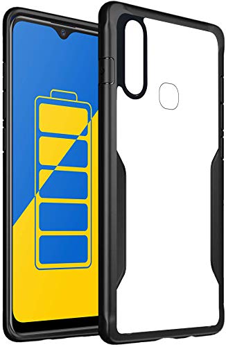 Image of Jkobi Back Cover Case for Vivo Y12 | Y15 | Y17 (Crystal Glass Back | Camera Protection | Shockproof Bumpers | Professional Black)