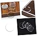Cabilock 24 Pack Glass Spacer Pads Wood Anti-Slip Protective Bumpers for Glass Tables No Tools Needed