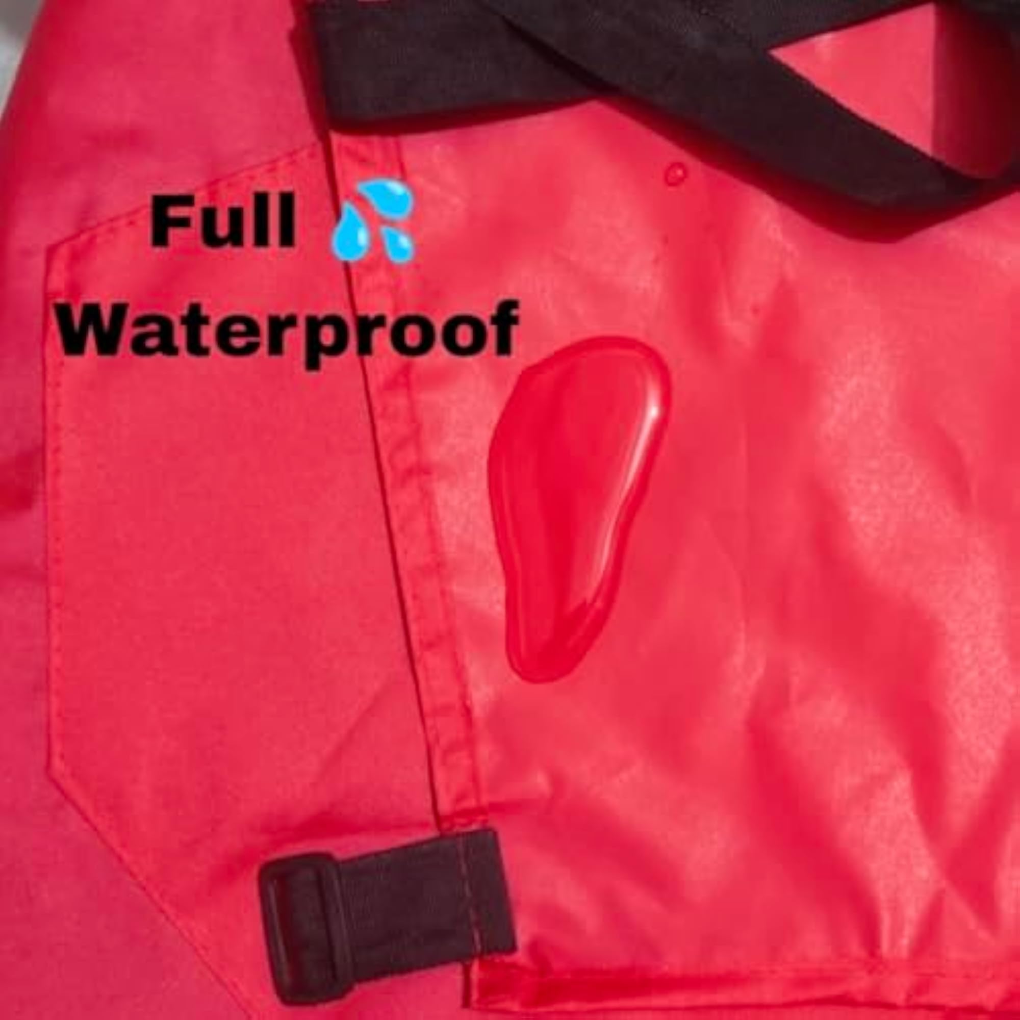 Waterproof PVC Kitchen Apron for Men & Women, Red