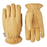 Hestra Job Cow Driver Insulated Work Glove I Thermal Insulated Leather Multi-Use Winter Gloves for Everyday Winter Outdoor Use - Yellow - 7
