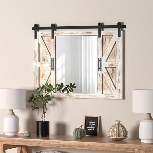COGOOD Farmhouse Barn Door Mirror - 37