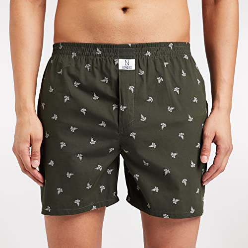 Image of Longies Men's Cotton Printed Regular Boxer Shorts