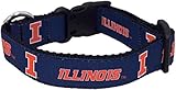 College Dog Collar (X-Small, Illinois)