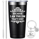 Grifarny Dungeons and Dragons Gifts for Men, Women - Great Gift for DnD Lovers - Dungeon Master Gifts - D&D Lovers Gamer Gift - Because I'm the DM Tumbler 20 oz