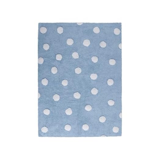 Lorena Canals Alfombra Infantil Lavable Modelo Topos Color Azul
