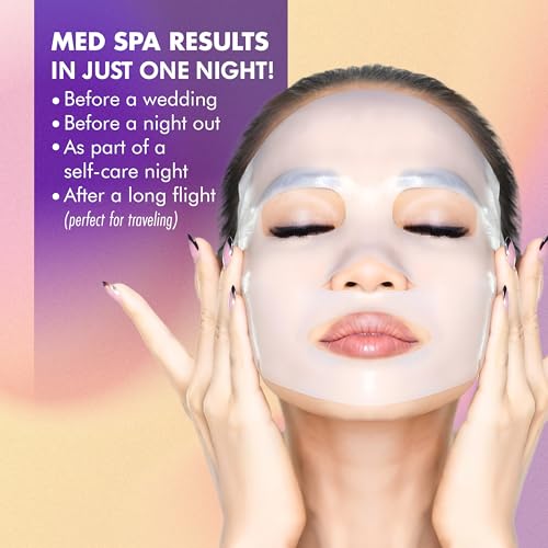 Collagen Face Mask - 13-in-1 Bio Collagen Real Deep Overnight Mask - Hydrating Glass Skin Facial Mask - Anti Wrinkle Korean Skincare Inspired Face Sheet Masks (4 Pack) - Image 4