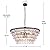 Wellmet Crystal Chandelier Farmhouse 5 Tiers Crystal Light Fixtures Hanging Modern Bronze Ceiling Pendant Light, Chandeliers for Dining Room, Kitchen Island, Bedroom, Foyer, Entryway, Bar