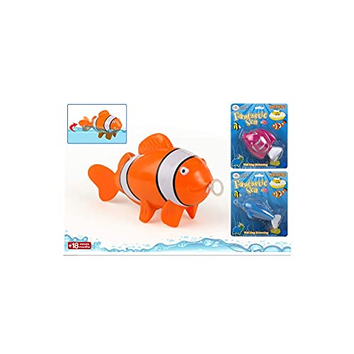 Hogar Y Mas Juego De Pez Nadador Con Cuerda. Diseño Divertido Y Original Naranja