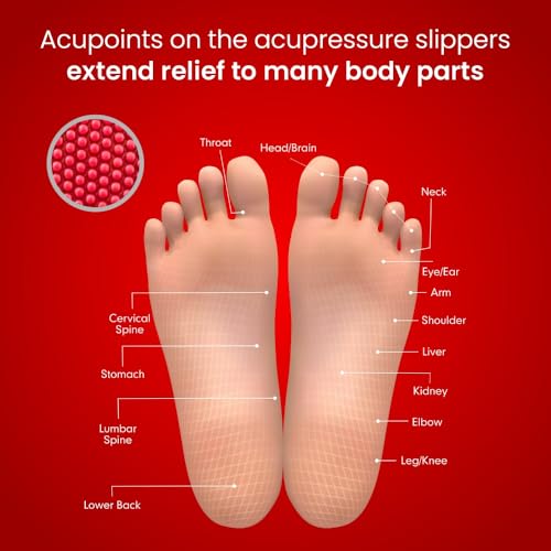 Image of Dr.Ortho Ladies Acupressure Slippers | Flip-Flops | Women's & Girl's Slippers | Comfortable & Lightweight | Soft Foot Massager | All Day Wear