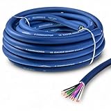 TOPSTRONGGEAR 20 Feet 9-Conductor Speaker Cable, 18AWG 100% OFC, 4-Channel Speaker Wire and Remote Wire (18 Gauge)