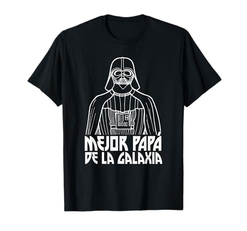 T-shirt Star Wars Darth Vader Mejor Papa de la Galaxia pour les journées décontractées en famille