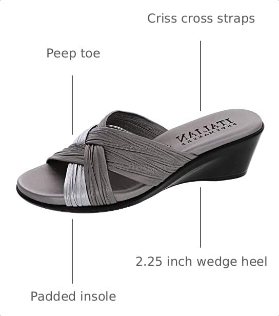 Image of ITALIAN Shoemakers Women's Saylor Wedge Sandal