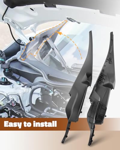 image for Hulyxayfave 2 Pcs Windshield Wiper Motor Cover Trim Fit for Honda Civi