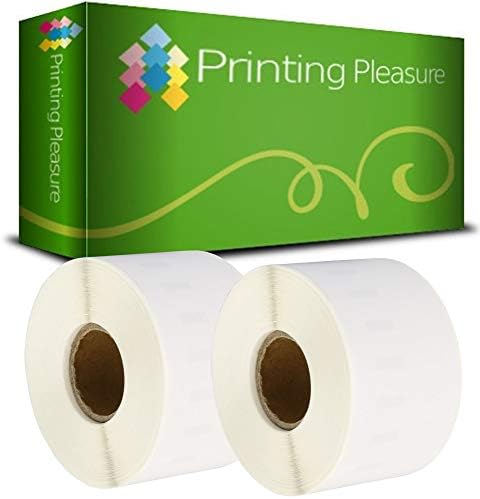 Printing Pleasure 20 x 99012 Compatible Address Labels Rolls for LabelWriter & Seiko Label Printers | 36mm x 89mm | 260 Labels per Roll