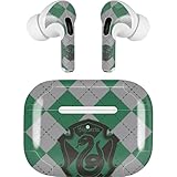 Skinit Decal Audio Skin Compatible with AirPods Pro 2nd Gen - Officially Licensed Wizarding World Harry Potter Slytherin Crest Design