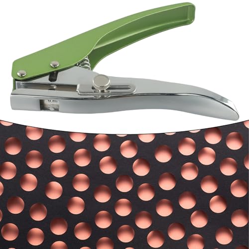 Perforatrice ronde en métal de 3 à 10 mm, butée de profondeur réglable pour une perforation précise sur papier, cartes d'identité, photos et réparations de...