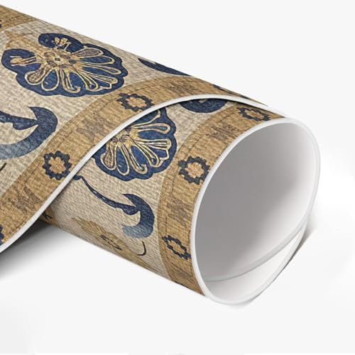 Tapis du sol vinyle ø150 cm lavable pour décorer le salon - 6