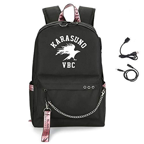 Anime Haikyuu Sacs à Dos pour Ordinateur Portable pour Garçons Filles Hommes Femmes Cover